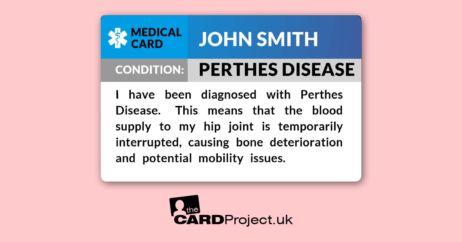 Perthes Medical ID Card
